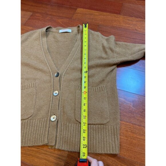 Organic by John Patrick Baez Cashmere Cardigan Sweater | Brown | Size Small - Picture 13 of 13